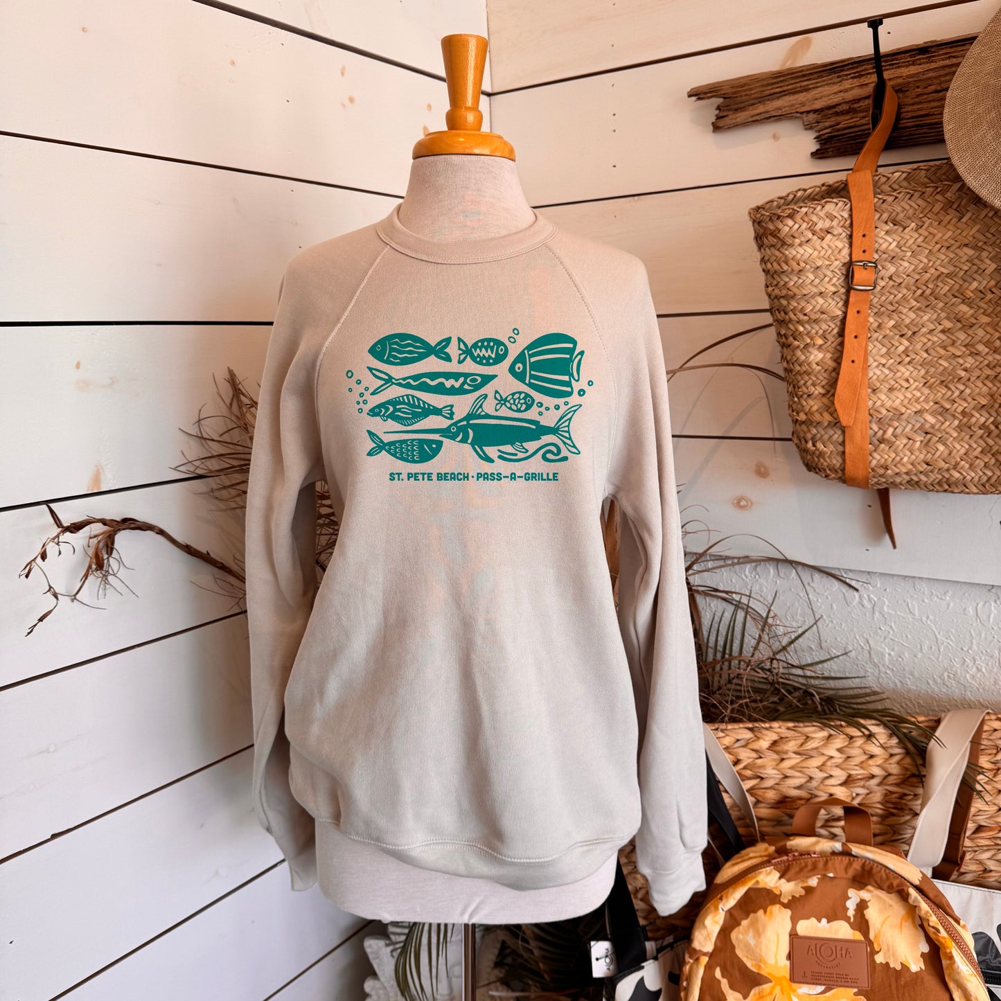 Catch the current crewneck sweatshirt unisex