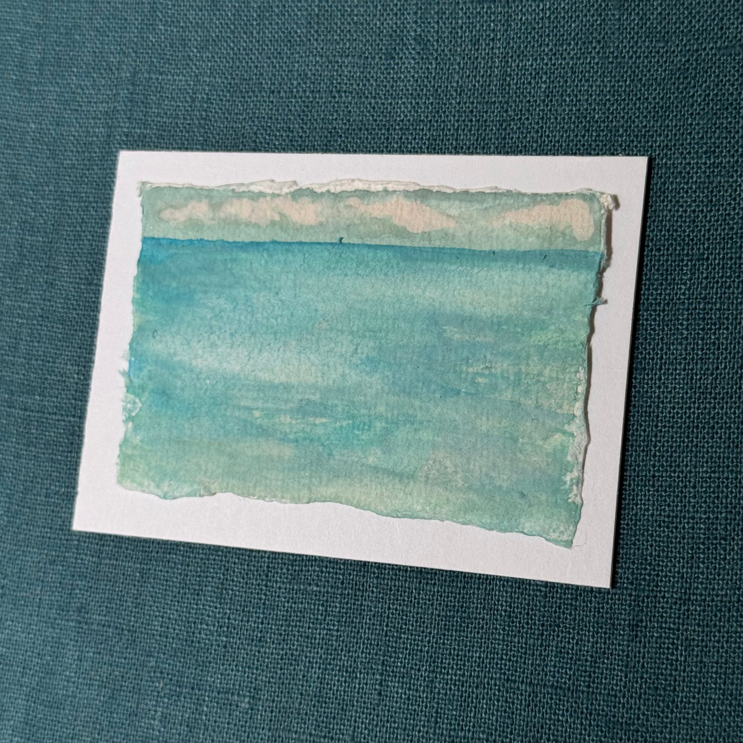 SAIL ON watercolor framed