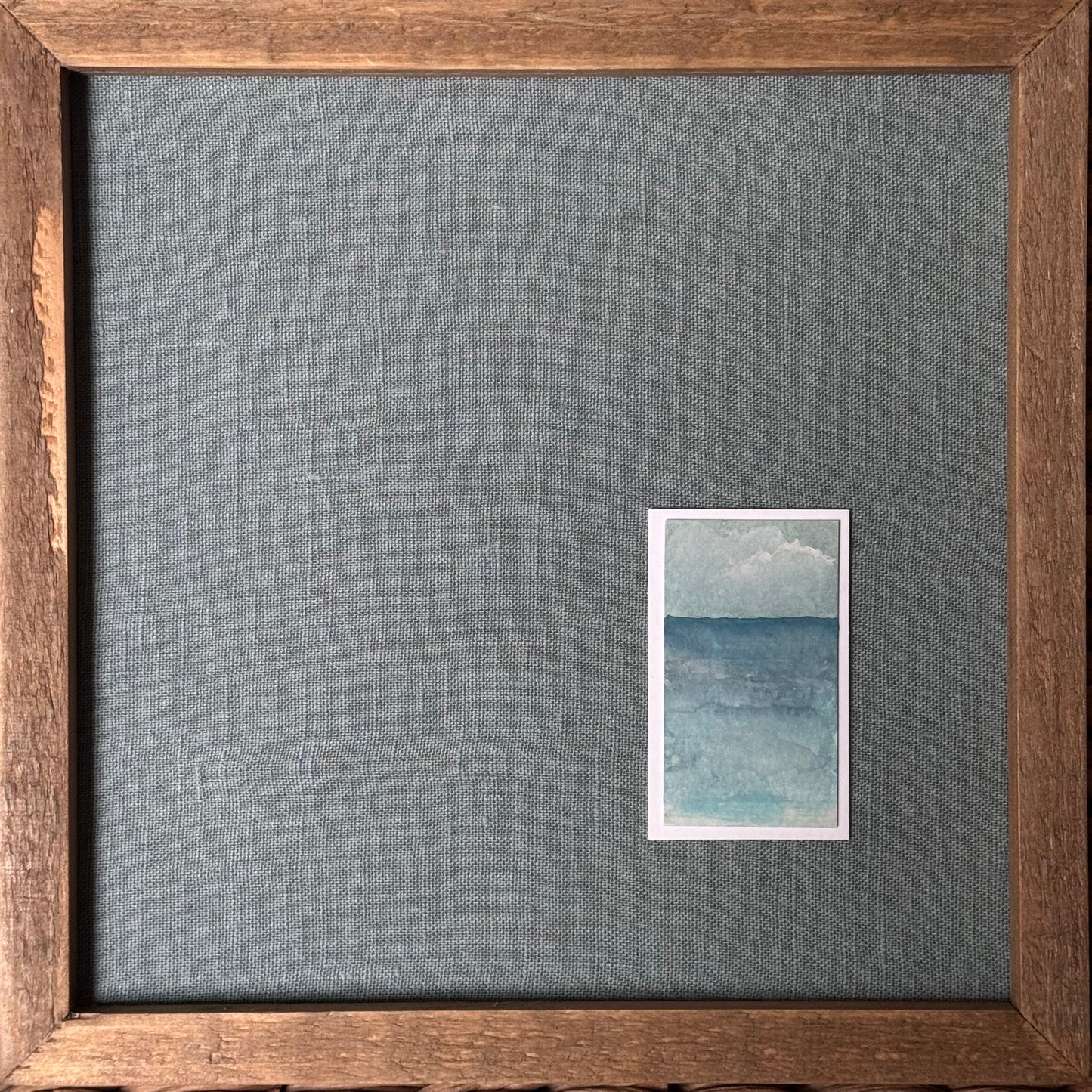 AFTER THE STORM watercolor framed