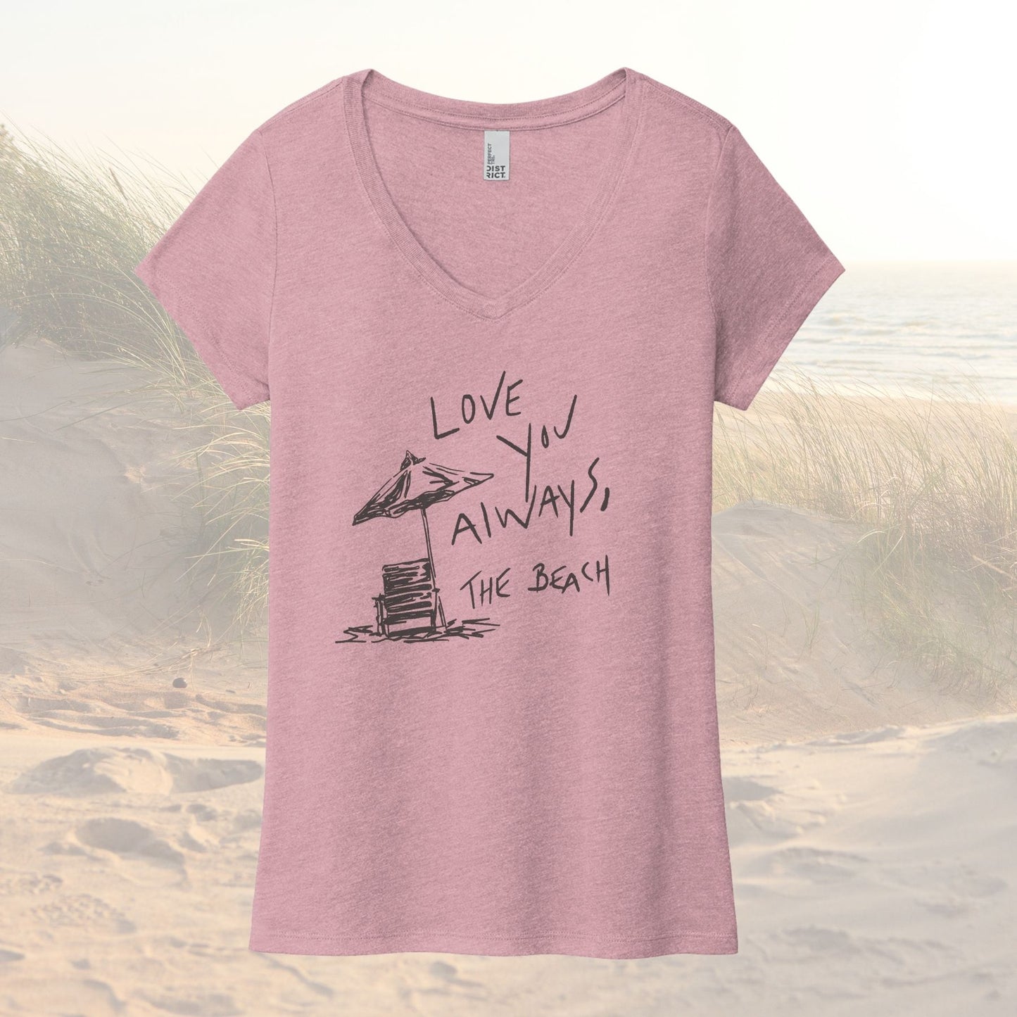 Love Always Beach Women’s v-neck tee