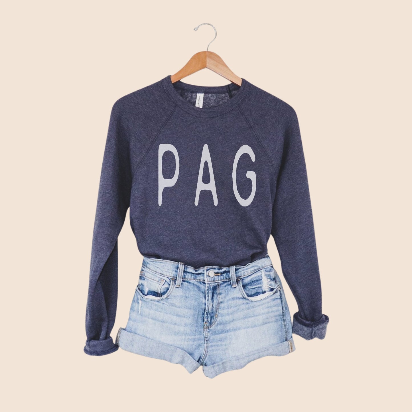 PAG Vintage Navy Crewneck Sweatshirt - Unisex