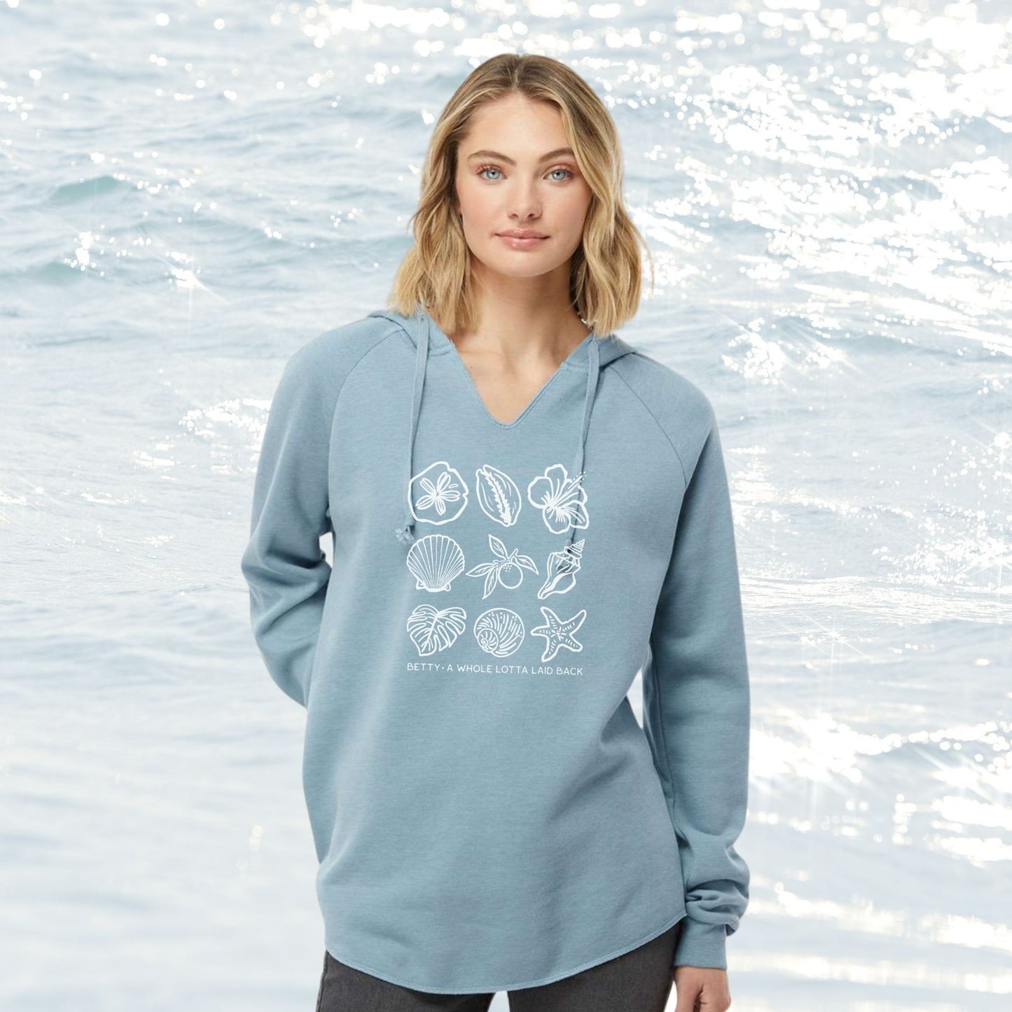 V-neck sweatshirt / FL Love
