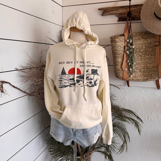Red Sky At Night Hoodie