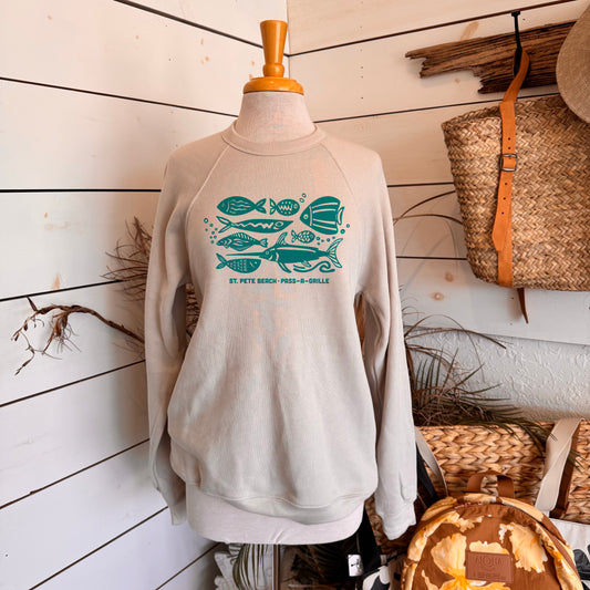 Catch the current crewneck sweatshirt unisex