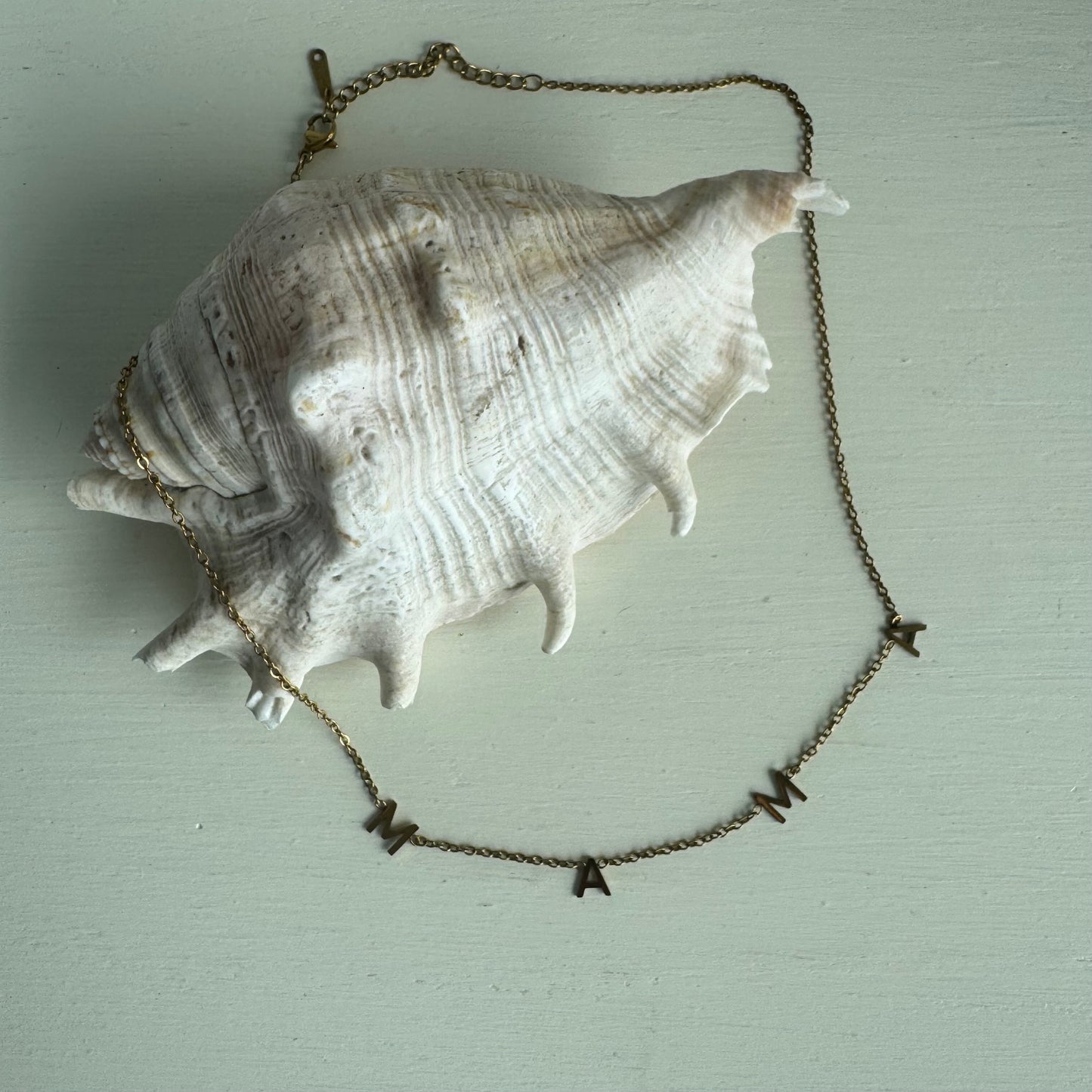 Gold Tarnish Free MAMA necklace