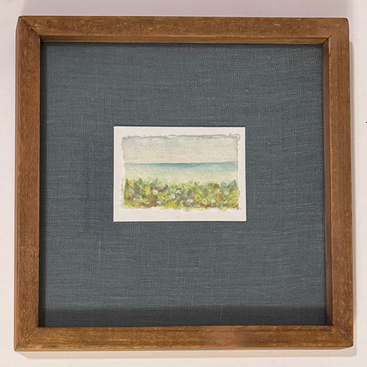 FORT ZACH watercolor framed