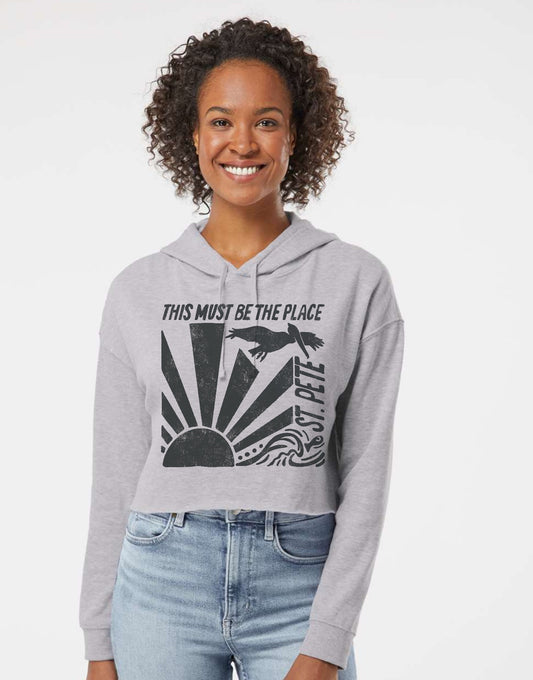 St. Pete Crop Hoodie women’s