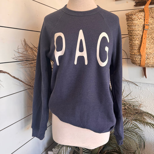 PAG Vintage Navy Crewneck Sweatshirt - Unisex
