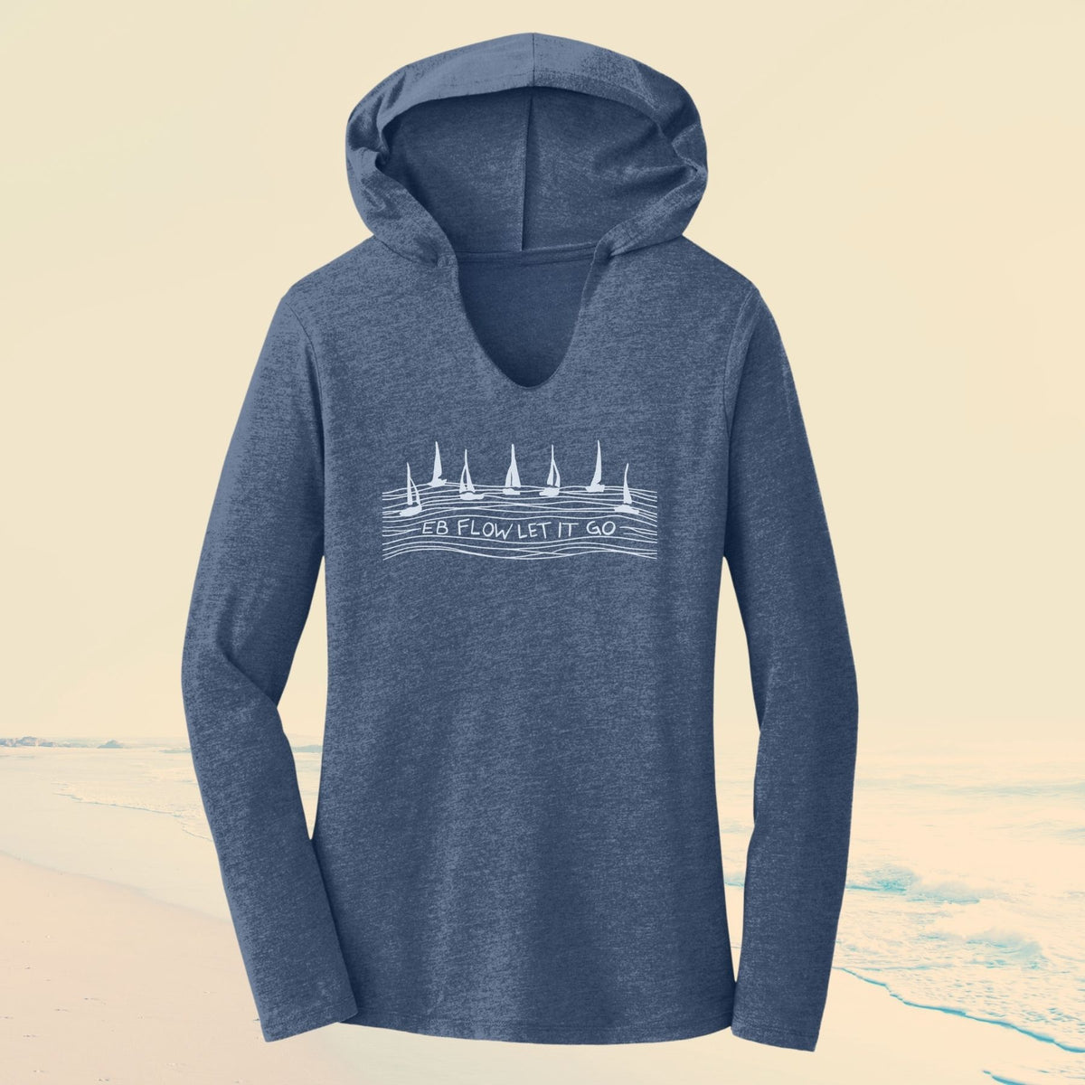 Flow Women’s V-neck Hooded Long-sleeve