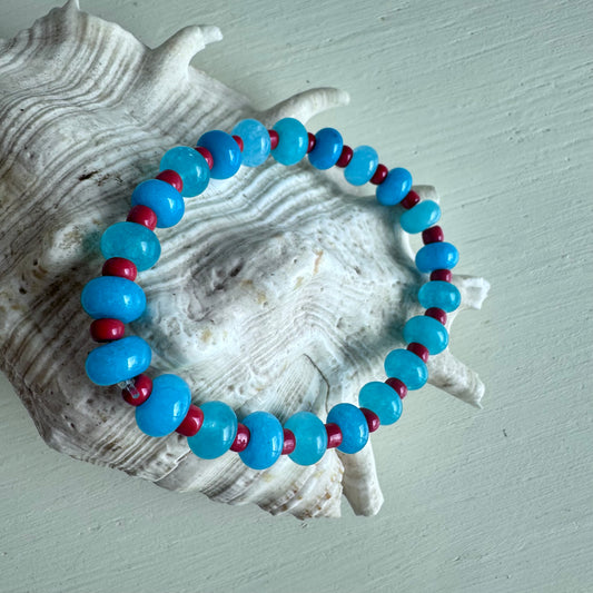 Coral One of a kind bracelet
