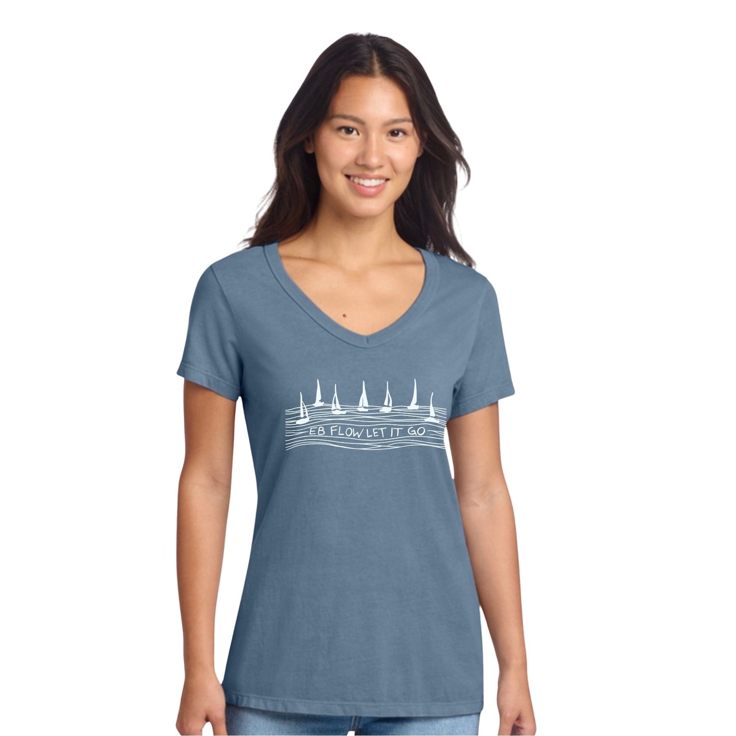 Flow women’s v-neck tee