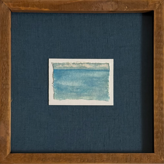 SAIL ON watercolor framed