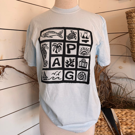 PAG Tee unisex powder blue