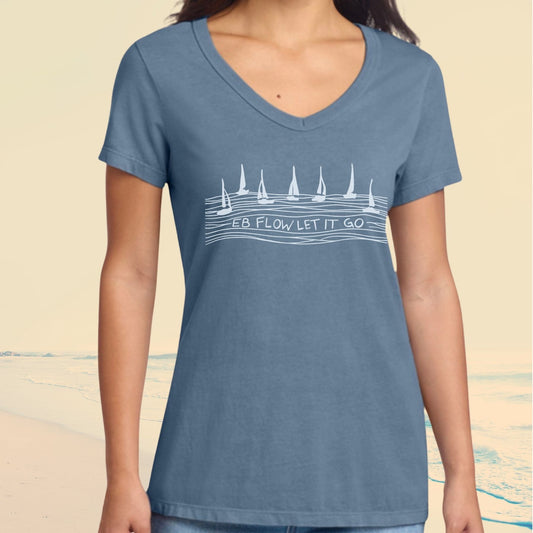 Flow women’s v-neck tee