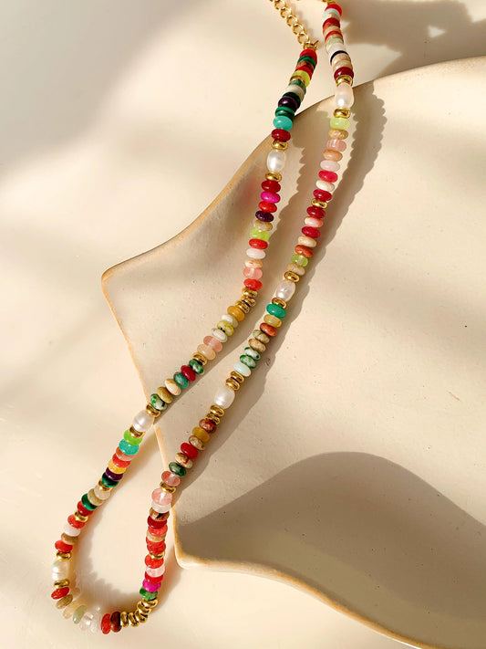 Boho Beaded Necklace