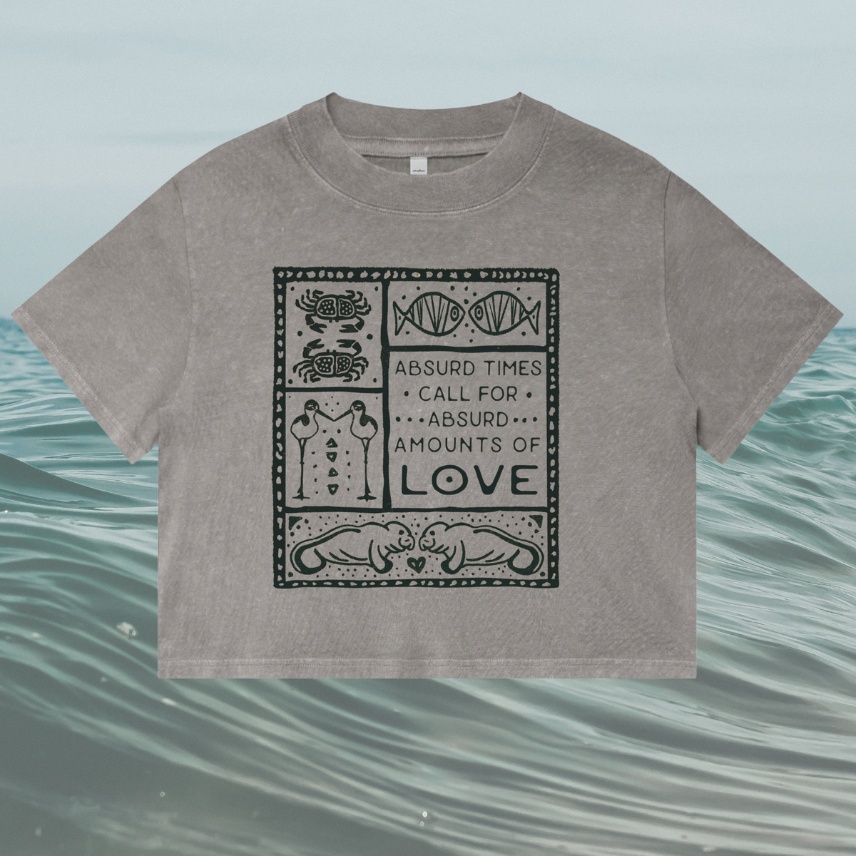 Ocean Love Women’s Crop Tee