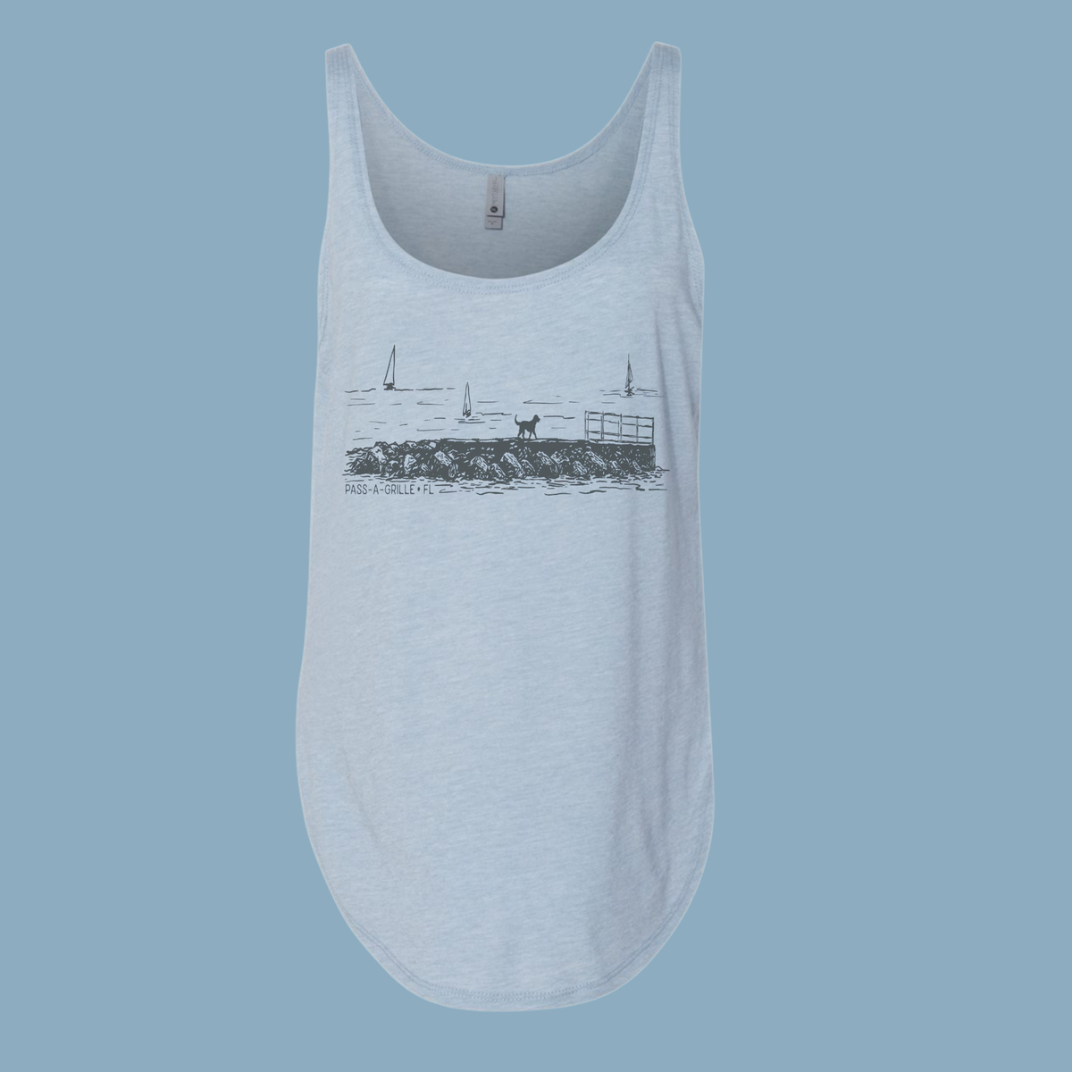 Jett Dog Women’s Beach Tank Blue